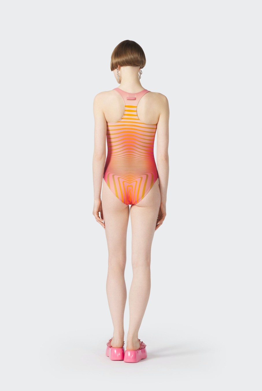 Fleurs Jean Paul Gaultier | Le Maillot De Bain Body Morphing Rouge