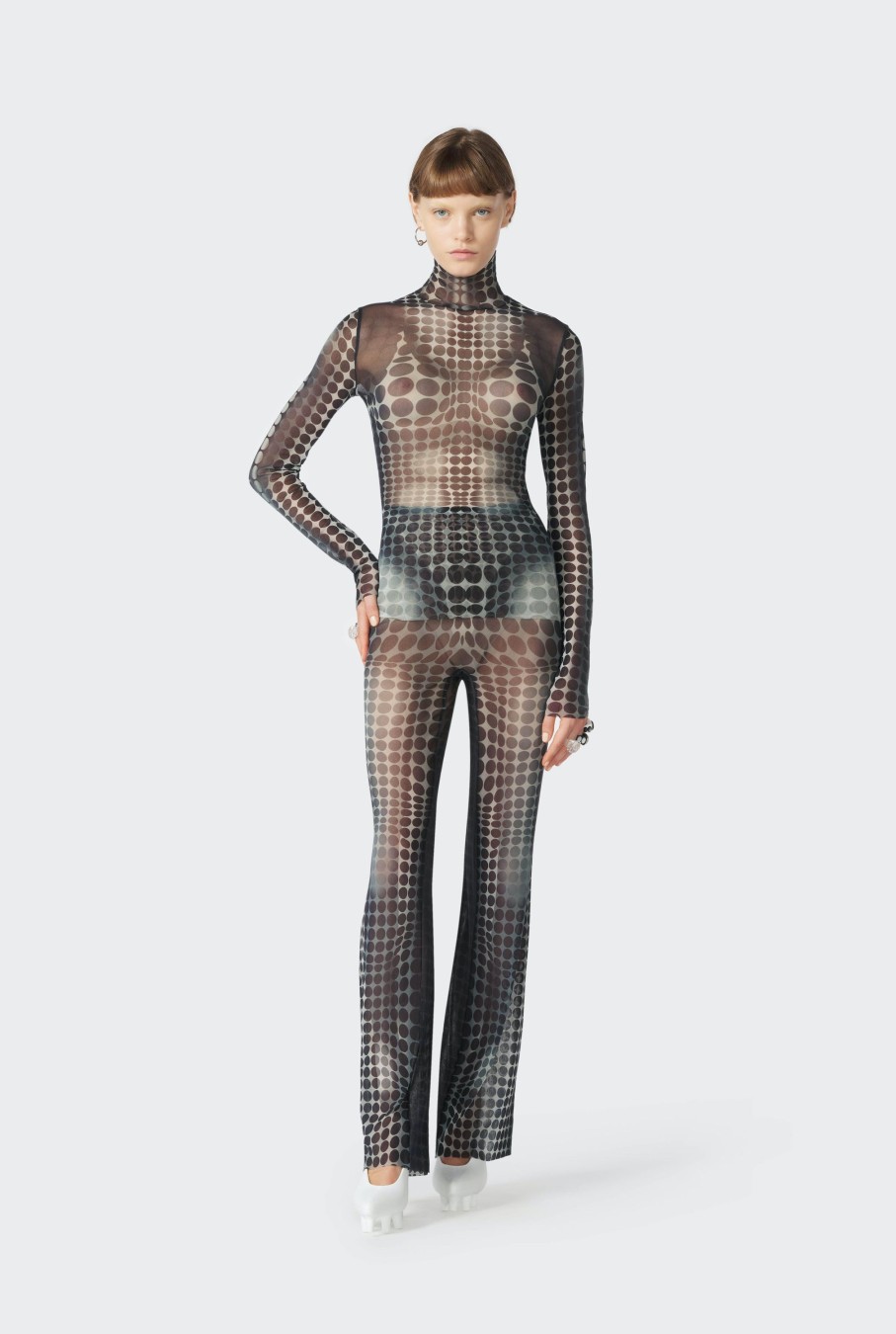 Cyber Jean Paul Gaultier | Exclusivite - Le Pantalon Imprime Dots Noir & Blanc