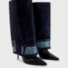 Jpg X Jimmy Choo Jean Paul Gaultier | Jean Paul Gaultier / Jimmy Choo Cuff Over The Knee Boot 90 Noir