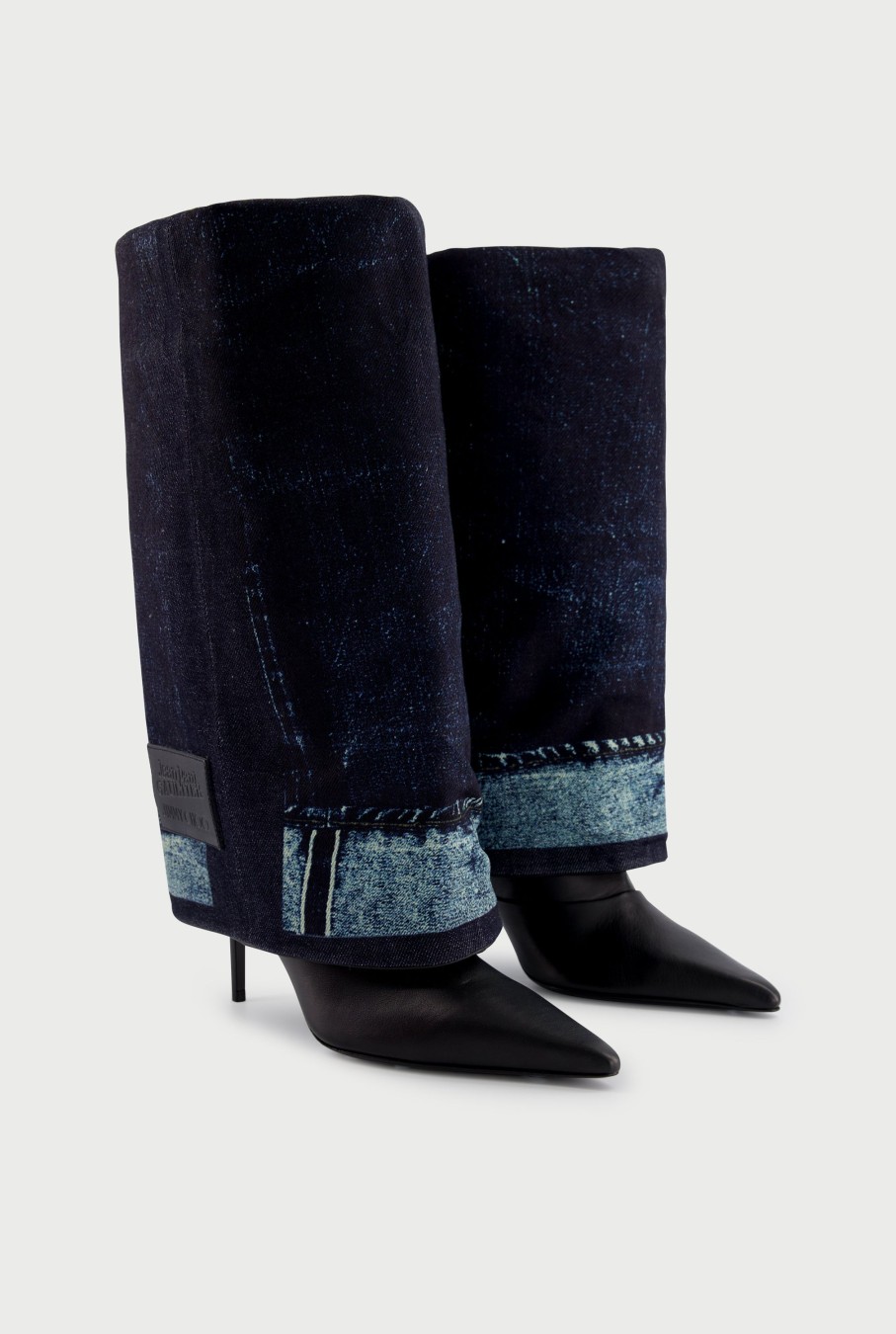 Jpg X Jimmy Choo Jean Paul Gaultier | Jean Paul Gaultier / Jimmy Choo Cuff Over The Knee Boot 90 Noir