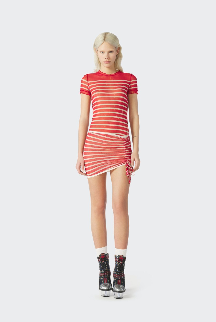 S'Habiller Comme Jean Paul Jean Paul Gaultier | La Mini-Jupe Crakling Mariniere Rouge