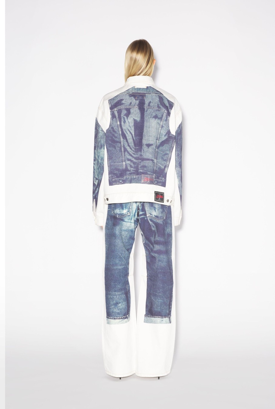 Jean Jean Paul Gaultier | La Veste En Denim Trompe L'Oeil Blanche