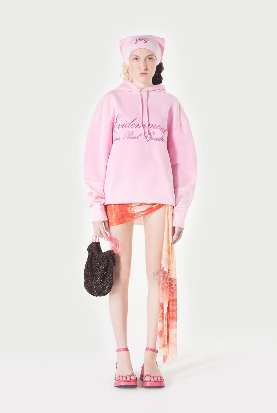 Evidemment Jean Paul Gaultier | Sweat A Capuche Evidemment Rose