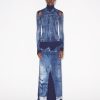 Jean Jean Paul Gaultier | La Robe Longue Trompe-L'Oeil Denim Bleue