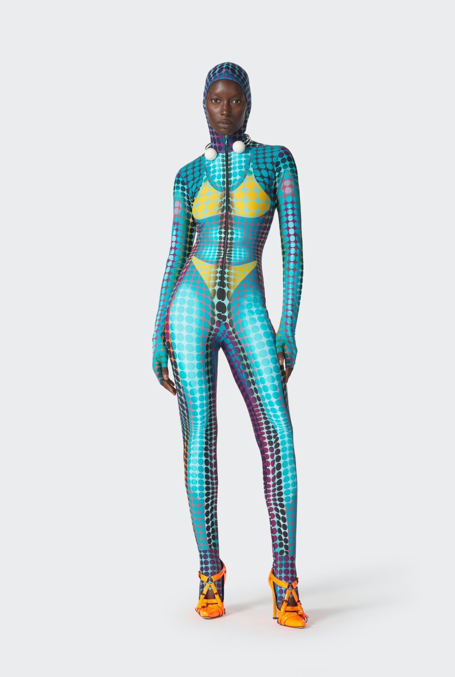 Cyber Jean Paul Gaultier | La Combinaison Imprimee Dots Bleue