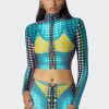 Cyber Jean Paul Gaultier | Le Top Imprime Dots Bleu