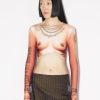 Tatouage De Collection Jean Paul Gaultier | Le Crop-Top Tattoo Corps Nude