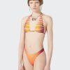 Fleurs Jean Paul Gaultier | Le Haut De Bikini Body Morphing Rouge