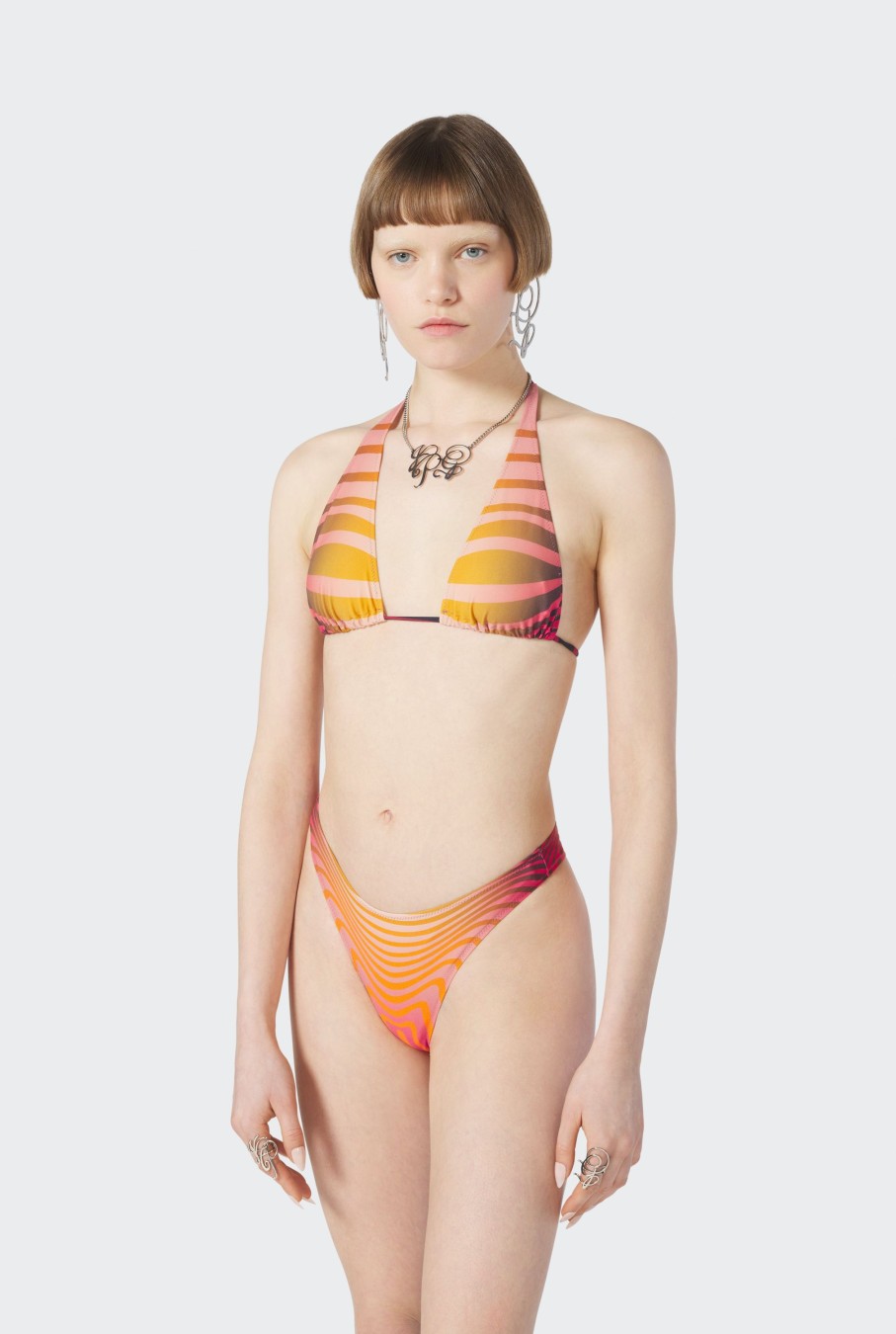 Fleurs Jean Paul Gaultier | Le Haut De Bikini Body Morphing Rouge