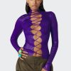 Cyber Jean Paul Gaultier | Le Top Lace Cyber Violet