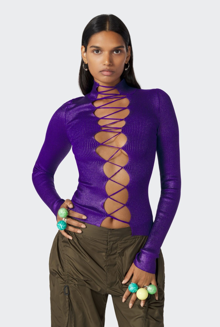 Cyber Jean Paul Gaultier | Le Top Lace Cyber Violet