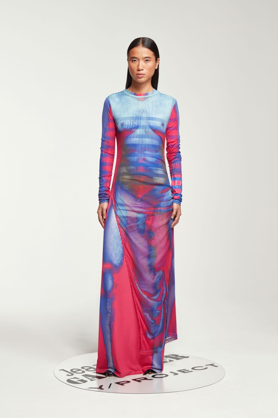 Jpg Xy/Projet Jean Paul Gaultier | La Robe Body Morph Rose Et Bleue