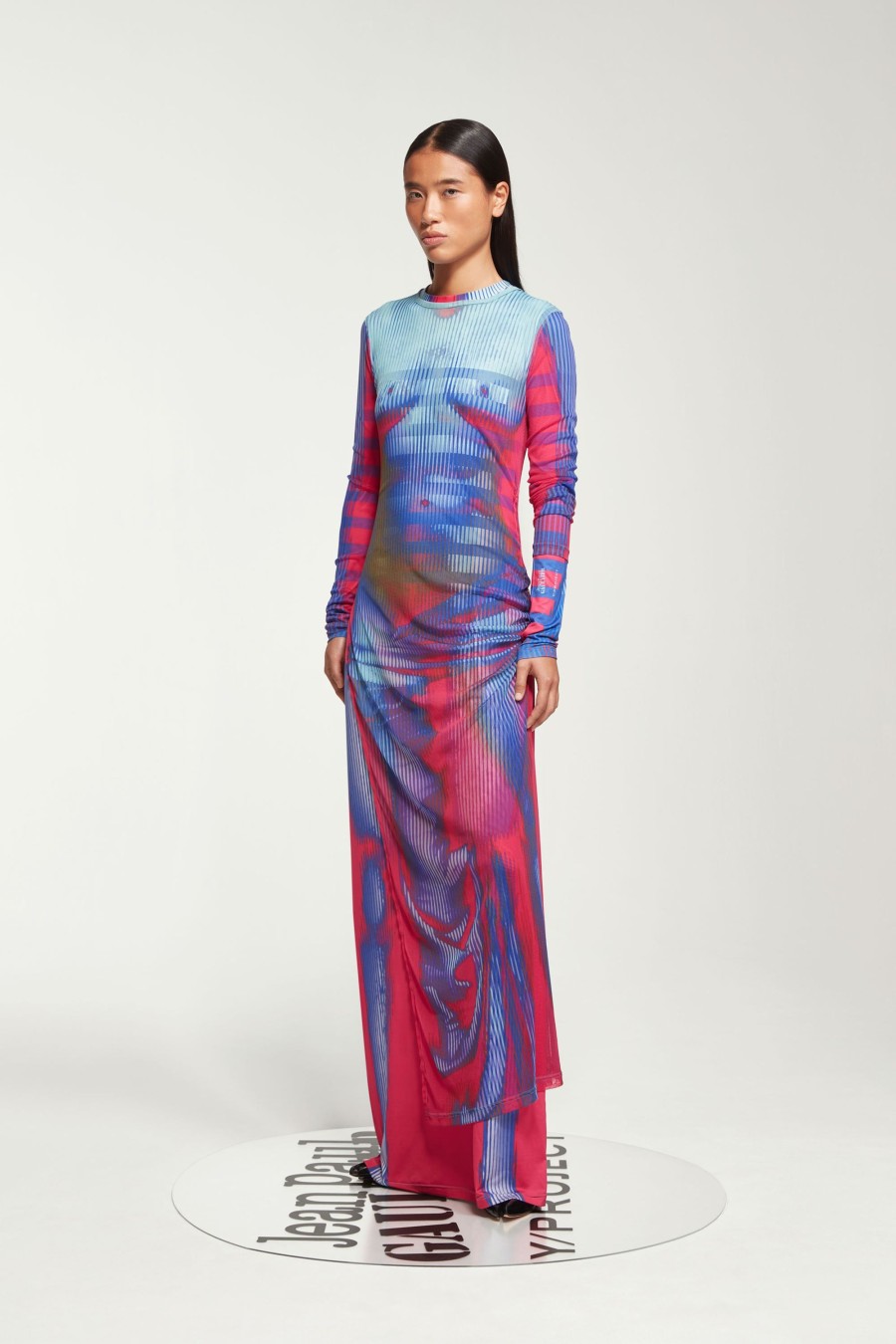 Jpg Xy/Projet Jean Paul Gaultier | La Robe Body Morph Rose Et Bleue