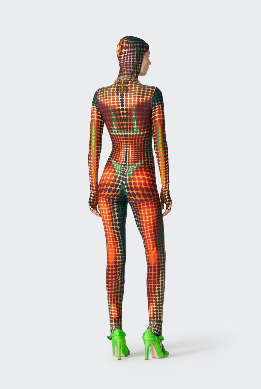 Cyber Jean Paul Gaultier | La Combinaison Imprimee Dots Marron