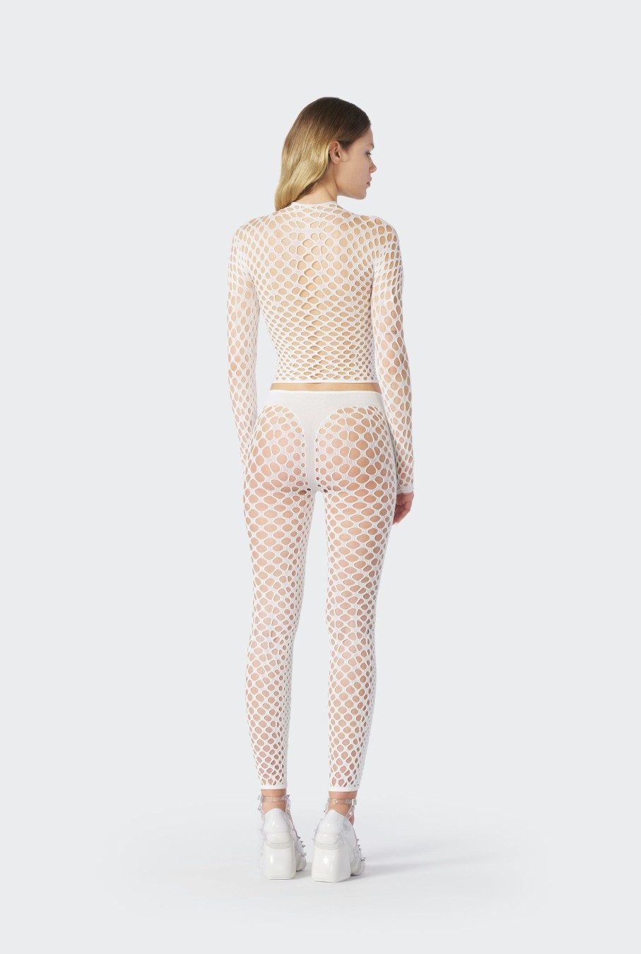 Fleurs Jean Paul Gaultier | Le Legging Resille Ecru