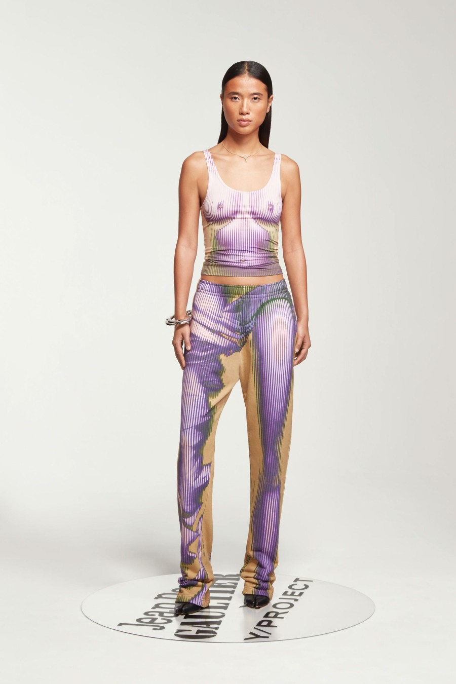 Jpg Xy/Projet Jean Paul Gaultier | Le Jogging Body Morph Violet Et Jaune