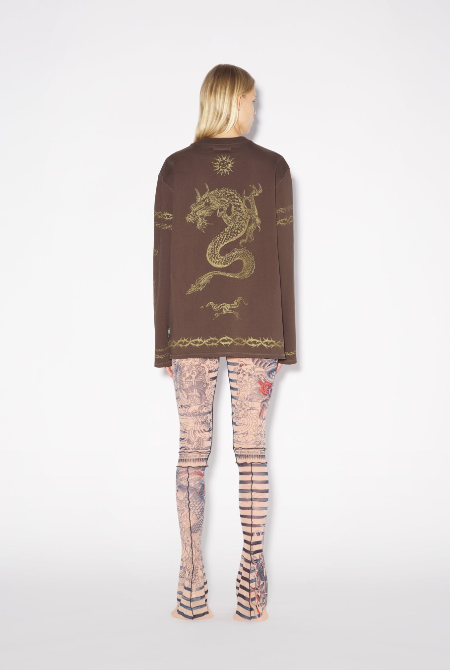 Sweat-Shirts Jean Paul Gaultier | Le Sweatshirt Tattoo Safe Sex Marron