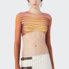 Fleurs Jean Paul Gaultier | Le Crop Top Body Morphing Rouge