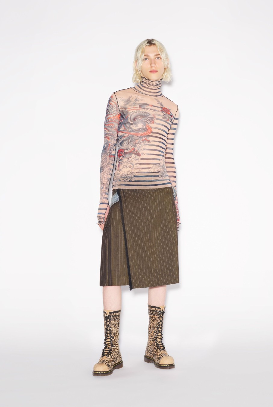 Tatouage De Collection Jean Paul Gaultier | Le Top Tattoo Mariniere Nude