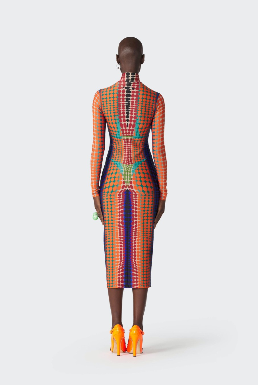 Cyber Jean Paul Gaultier | La Robe Imprimee Dots Orange