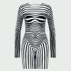 S'Habiller Comme Jean Paul Jean Paul Gaultier | La Robe Maille Body Morphing Marine