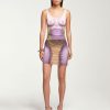 Jpg Xy/Projet Jean Paul Gaultier | La Jupe Body Morph Violette Et Beige