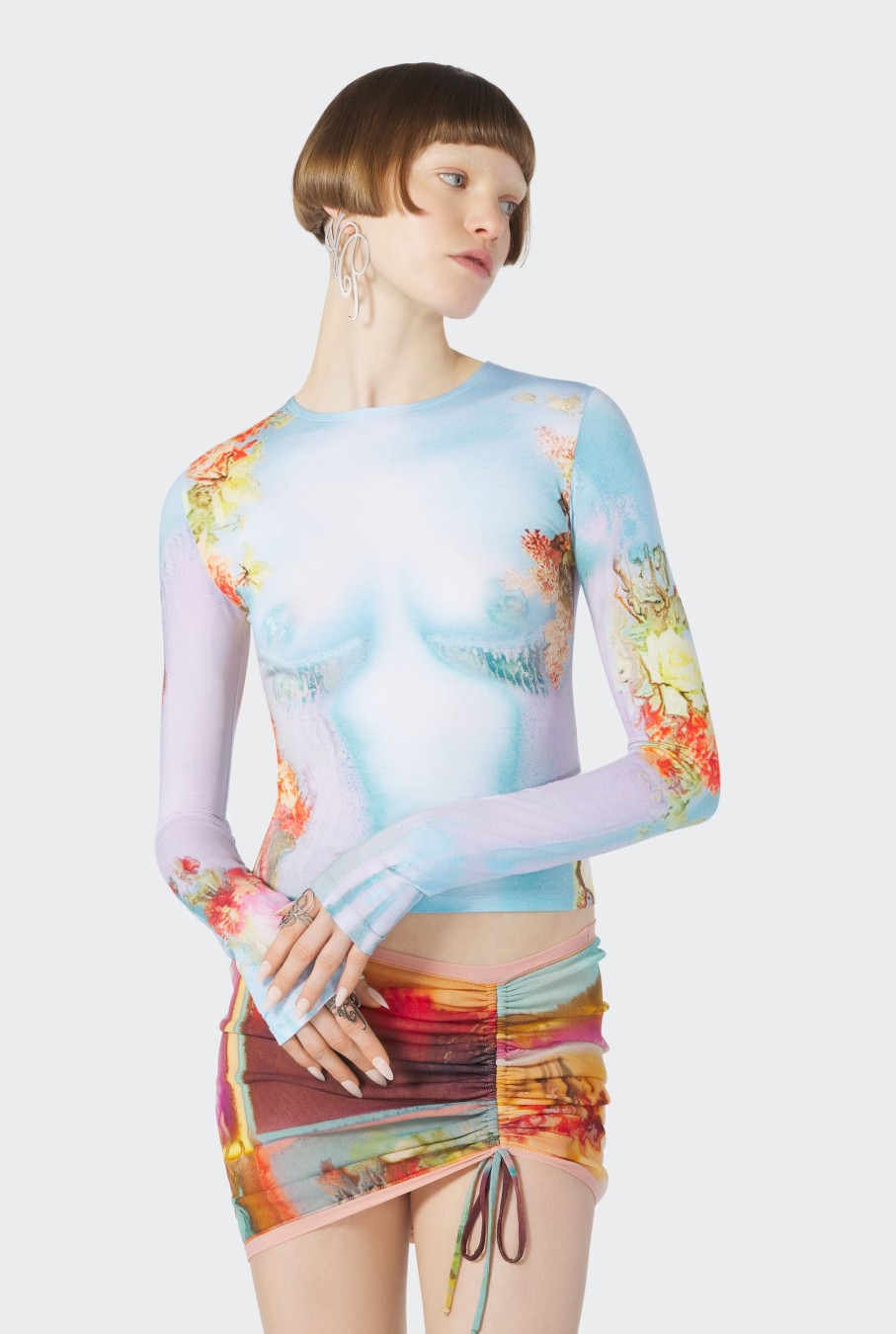 Fleurs Jean Paul Gaultier | Le Top Body Flower Bleu