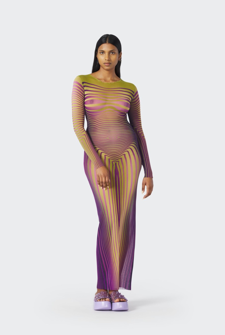 Fleurs Jean Paul Gaultier | La Robe Body Morphing Verte